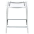 thumbnail image 4 of Jovani Acrylic Backless Counter Stool Chrome (Set of 2), 4 of 8