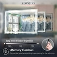 thumbnail image 4 of Keonjinn 48 x 30 inch LED Mirror Bathroom Mirror with Lights, Adjustable 3-Colors White/Warm/Natural Light, Wall Mounted Lighted Vanity Mirror Anti-Fog Dimmable Makeup Mirrors(Horizontal/Vertical), 4 of 8