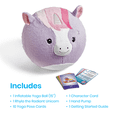 thumbnail image 2 of hand2mind BubblePlush Yoga Ball Buddy, Unicorn for Kids, 2 of 7