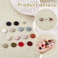 thumbnail image 4 of 28 Sets Baseball Cap Button Top Replacement Hat Buttons 14 Colors 0.68Inch/17.3mm Cloth Covered Hat Buttons Hat Snap Button for Replacement Repair Jeans Blouse Handbags Sewing Supplies, 4 of 5
