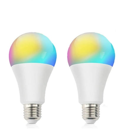 

Smart Wifi Light Bulb Led Rgb Color Changing 2700k-6500k Compatible With Alexa And Google Home Assistant No Hub Required A19 E26 Tuya 10w (100w Equivalent) Led Light Bulb Pack Of 2