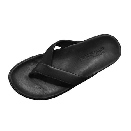 OJSFQUFP Women Shoes Casual Couple Style Flip Flops for Indoor and Outdoor Wear In Summer Clip On Non Slip Soft Sole Slippers Trendy Beach Sandals Big Slippers Black 41