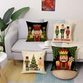 Merry Christmas Nutcracker Decorative Throw Pillow Cover 20 x 20 Set of