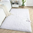 thumbnail image 5 of Softlife Stylish Soft Shaggy Velvet Carpet for Living Room Bedroom, Fluffy Area Rugs,3'x5',White, 5 of 6