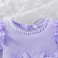 thumbnail image 4 of Teen Dresses Long Sleeve Preemie Baby Girl Lace Romper Fall Winter Flower Tulle Dress Party Gifts Photography Outfits, 4 of 7