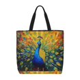 thumbnail image 1 of Balery Peacocks Bolsa de Mano para Mujeres con Cremallera, Bolsa de Gimnasio con Compartimentos, Bolsa para Laptop, Bolsa para Trabajo, 1 of 7