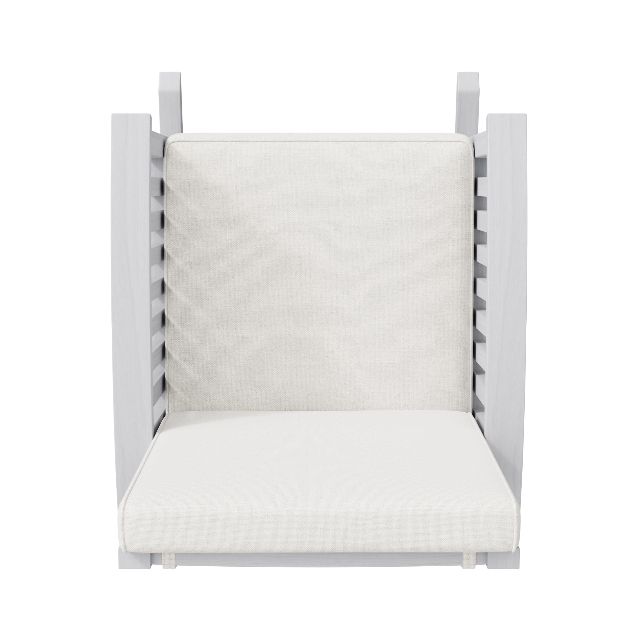 Christopher Knight Home Casa Outdoor Acacia Wood Rocking Chair with Cushions, Ivory