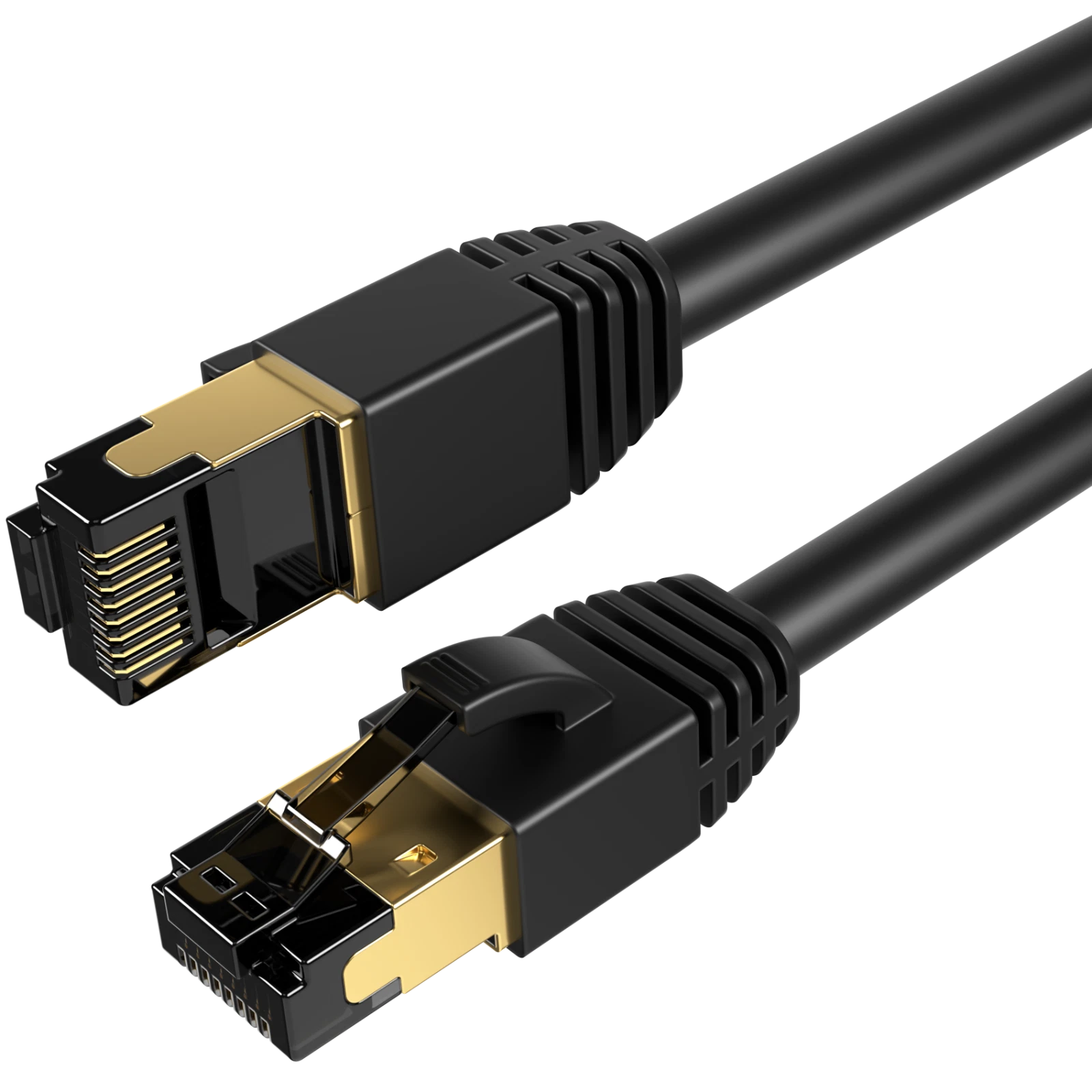 50FT Cat8 Ethernet Cable Copper Shielded RJ45 Cord for Router, PC, Gaming, Servers, PoE Security Cameras, Smart TVs, 40Gbps High-Speed Network Patch, Black, Cables Direct Online