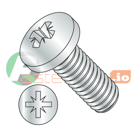 

4-40 x 3/16 Machine Screws / Pozi / Pan Head / Steel / Zinc (Quantity: 10 000 pcs)