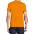 thumbnail image 3 of Hanes Essential-T T-Shirt Hi Visibility for Unisex GR52 Hi Vis Comfort Crew Neck Short Sleeve Pre Shrunk Tee Safety Orange, M, 3 of 5