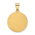 thumbnail image 4 of FJC Finejewelers 14 kt Yellow Gold Hollow Polished/Satin Round Spanish San Miguel Medal 25 mm, 4 of 6
