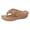 Brown, variant on Rokment Womens Bling Rhinestones Flower Orthopedic Flip Flops Boho Beach Summer Leather Platform Wedge Arch Support Dress Slip on Sandals Comfortable Walking Slides Thong Slippers Beige Size 6.5