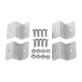 thumbnail image 1 of 4pcs kit Solar Panel Brackets Aluminium 2 hole Z shape with hardware, 1 of 4