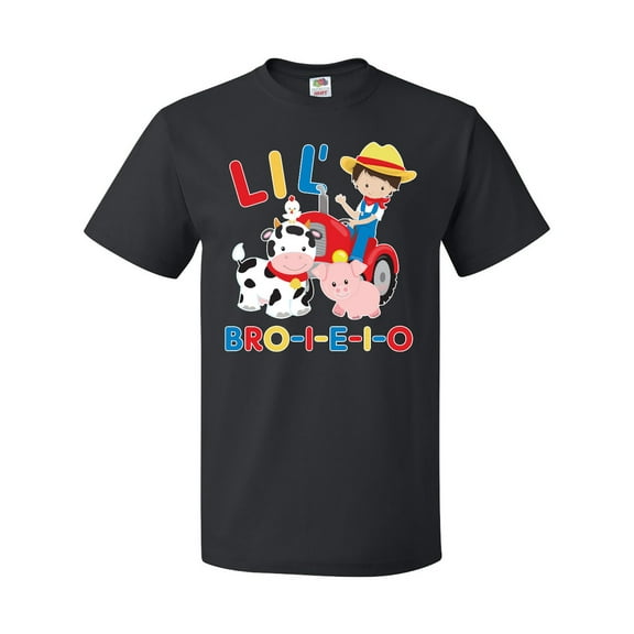Inktastic Farmer Tractor EIEIO Little Bro T-Shirt