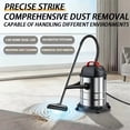thumbnail image 5 of V18000PA Commercial Vacuum Cleaner 2Peak Horsepower Suction Lightweight 3-in-1 Wet Dry Vacuum Cleaner with Hair Dryer for Cleaning Cars, Boats, Pet Hair, Hard Floors, 5 of 5