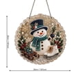 thumbnail image 6 of Dalang Christmas Diamond Art Wreath, Acrylic Rhinestone Hanging Ornament, Sparkling Front Door Window Wall Holiday Home Decor, 7.9 in, 6 of 7