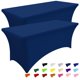 thumbnail image 1 of Mantel Smiry, paquete de 2 unidades, elastano, 6 pies, azul marino, para mesa rectangular, 1 of 8
