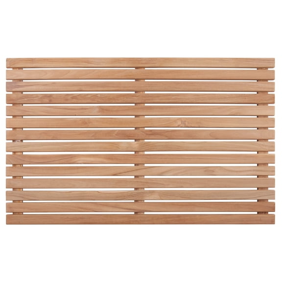 Nordic Teak 31.4" x 19.6" Natural Shower and Bath Mat - Natural