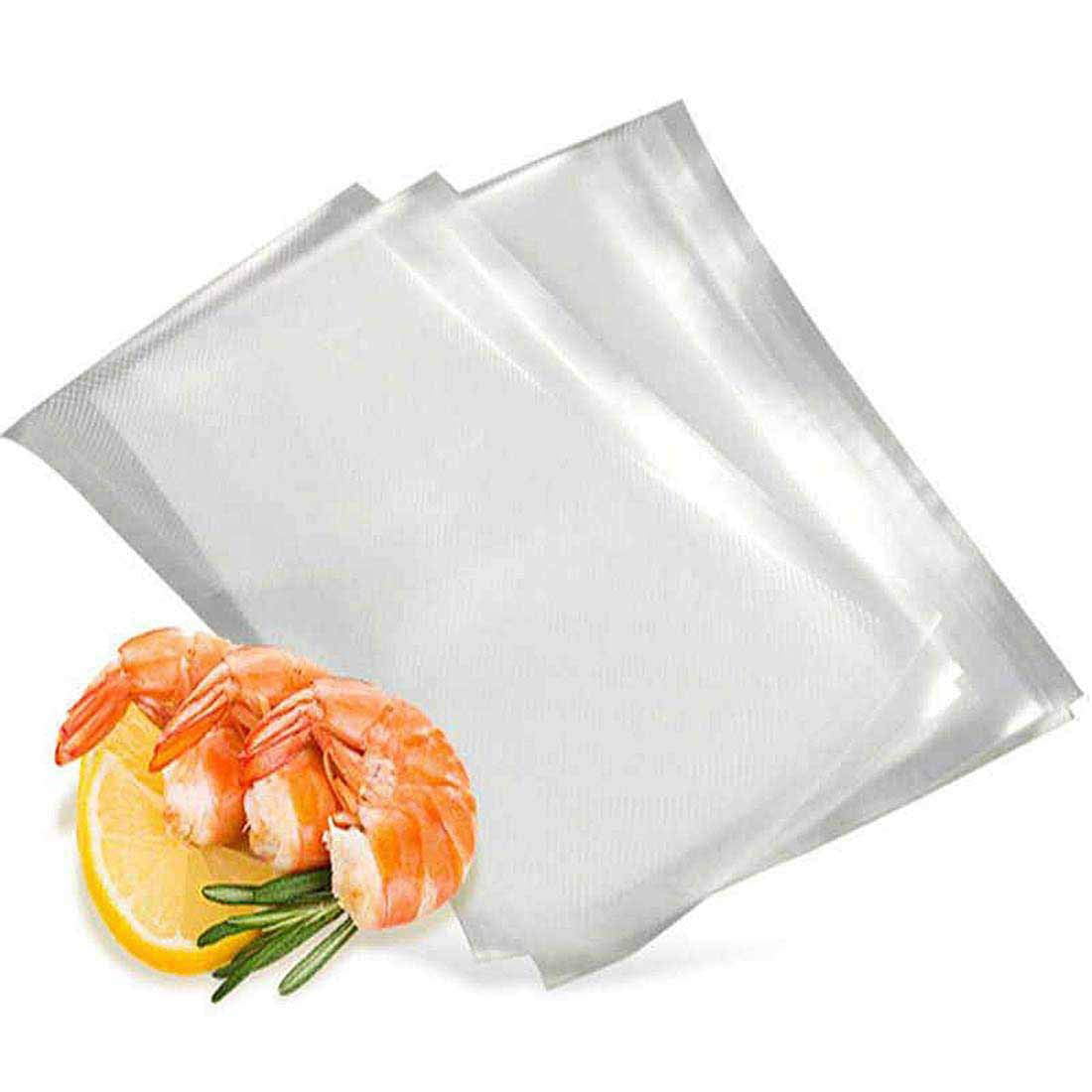 FERENLI 100 Pieces Vacuum Sealer Bags for Food Storage Open Top Clear  Plastic Flat Pouches Bulk Food Packaging Bags with Tear Notch 2.7x3.9 inch