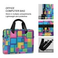 thumbnail image 4 of FORMRS 16" Laptop Sleeve Bag Carrying Case with Handle Travel Shoulder Briefcase, Colorful Geometric Pattern, 4 of 8