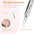 thumbnail image 2 of A1-Rostfrei P34 Straight Tweezers - Silver, 11.5cm (4.5") - After Hunter 2 of 6