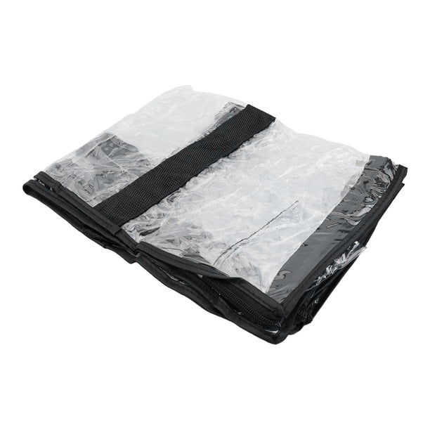 Lot de 6 sacs de rangement en vinyle transparent avec fermeture éclair, 40 x 30 x 10 cm, sacs de rangement imperméables pour vêtements, couvertures, couettes, oreillers (blanc