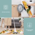 thumbnail image 6 of Leaf Newspaper Text Sunflower Pattern Kitchen Rugs Sets Of 3,Kitchen Runner Rugs Non Skid Washable,Decorative Kitchen Floor Mats for Kitchen,Sink,Laundry,17"x30"+ 17"x47" + 17"x59", 6 of 6