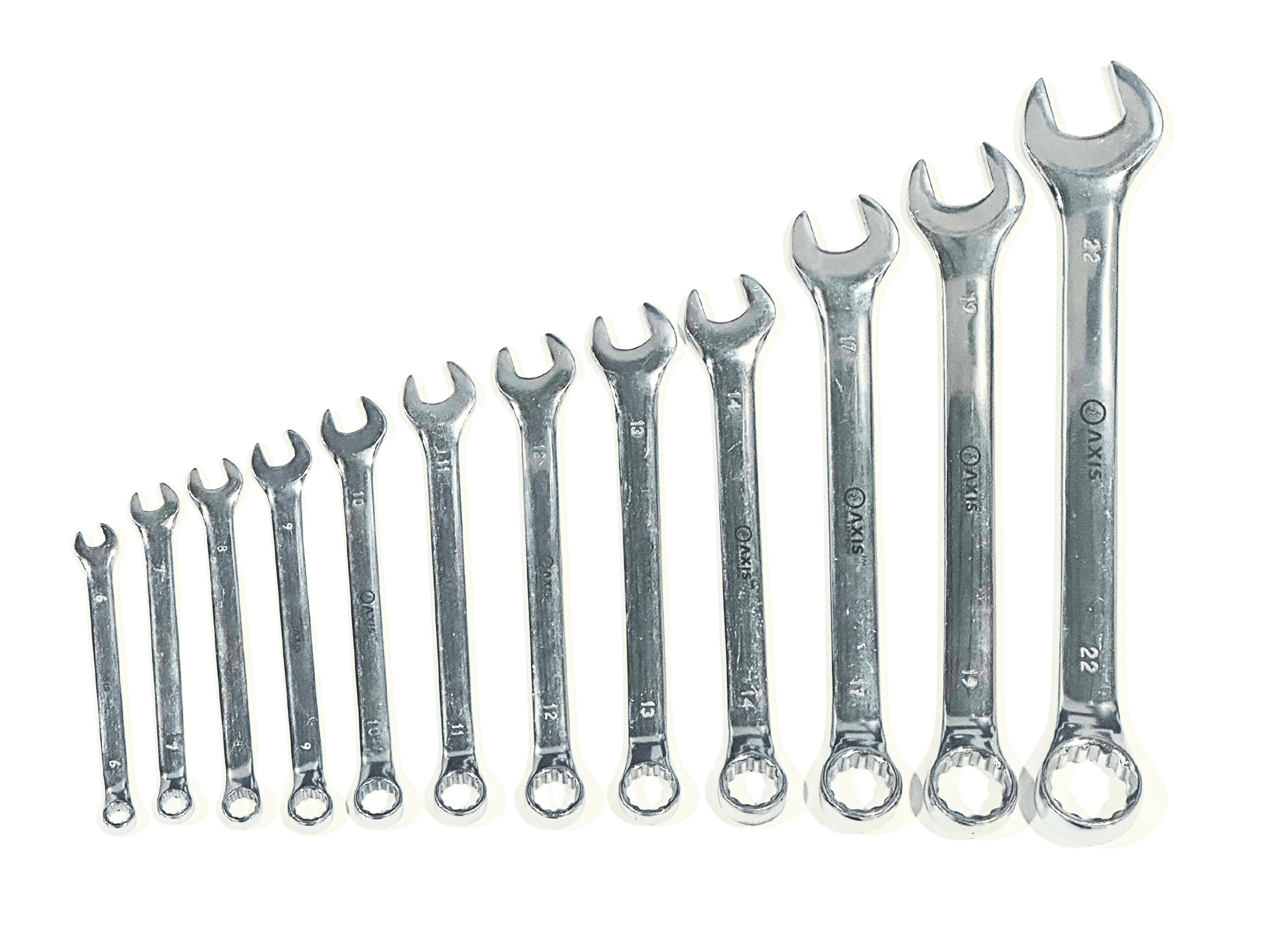 AXIS® TAU360°™ CR-V Metric Combination Wrench Set 6-22mm-12 Pieces