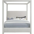 thumbnail image 3 of Pemberley Row Linen Textured Cream Queen Bed Rectangular Canopy 56" Unassembled, 3 of 8