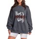 thumbnail image 3 of Gibobby Sudadera de mujer Sudaderas de Halloween para mujer playera casual de manga larga(Gris,CH), 3 of 4