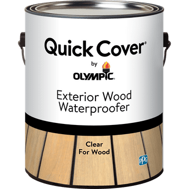 Olympic Quick Cover Clear Exterior Wood Sealer 1 Gallon