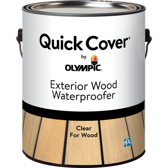 Olympic Quick Cover 1 Gallon Clear Exterior Wood Sealer