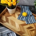 thumbnail image 3 of Lipper International Acacia Herringbone Serving Tray, 3 of 10