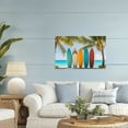 thumbnail image 2 of Stupell Industries Colorful Surfboards Shoreline Canvas Wall Art, design by LSR Design Studio, 30 x 45, 2 of 7