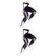 thumbnail image 2 of Jumpingount Pantalones apretados absorción de humedad sudor liberación mujeres Leggings rayas medias vibrantes pantimedias al aire libre Type6 NO6, 2 of 6
