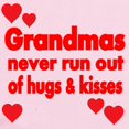 thumbnail image 2 of CafePress - Grandmas Never Run Out Of Hugs Kisses Body Suit - Baby Light Bodysuit, Size Newborn - 24 Months, 2 of 4