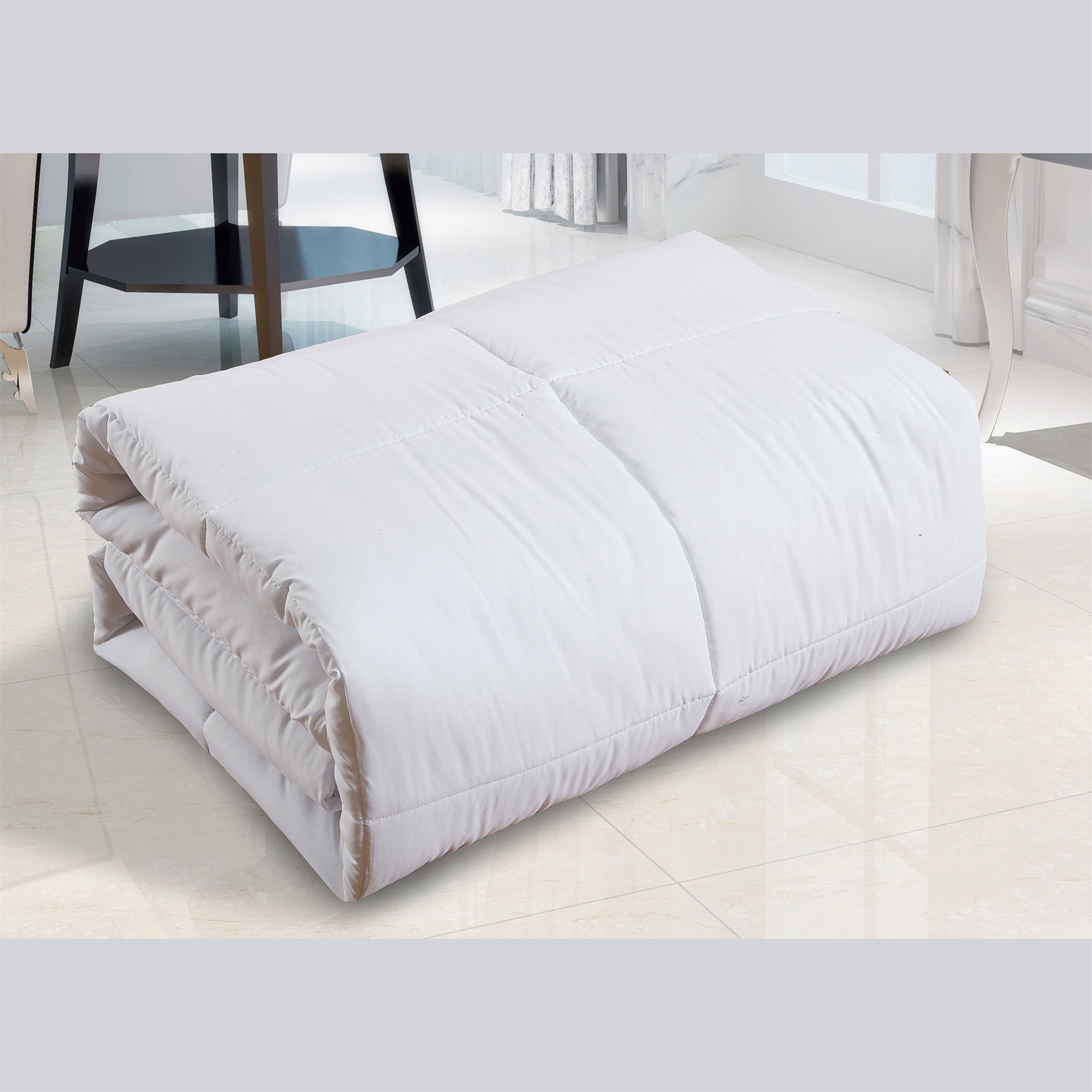 Polyester Medium Warmth Down Alternative Comforter Duvet Insert Twin (68" x 88", White)