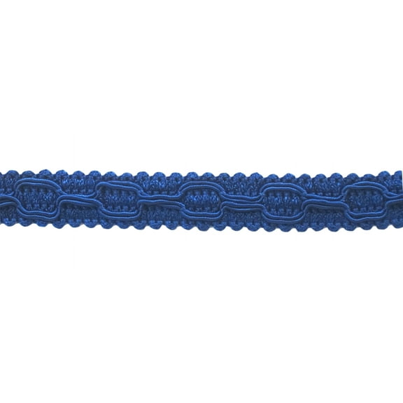 5/8" (1.5cm) Decorative Flat Gimp Braid Trim # 0058GB, Regatta Blue #I14 (Dark Blue) Sold By The Yard (36"/3 ft/0.9m)