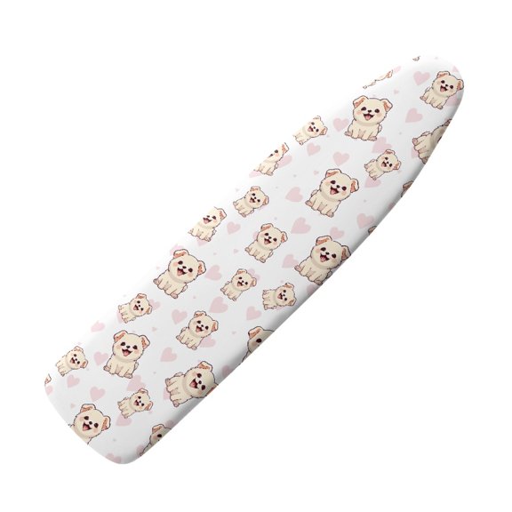 HELLHERO Ironing Board Covers 15 x 54 inch Polyester Fabric with Hook and Loop Fastener Strap Elastic Sides for Home Use Dog Pattern