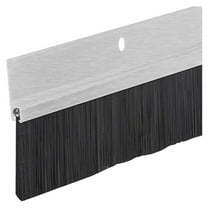 Aluminum & Brush Door Sweep | 36-Inch Length | Weatherproofing for Up to 1 1/2" | Durable USA-Made Door Sweep Seal | Dust, Debris, and Draft Protection (36")