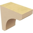 thumbnail image 5 of 2"W x 4"D x 4"H Classic Legacy Rough Cedar Woodgrain TimberThane Corbel, Primed Tan, 5 of 6