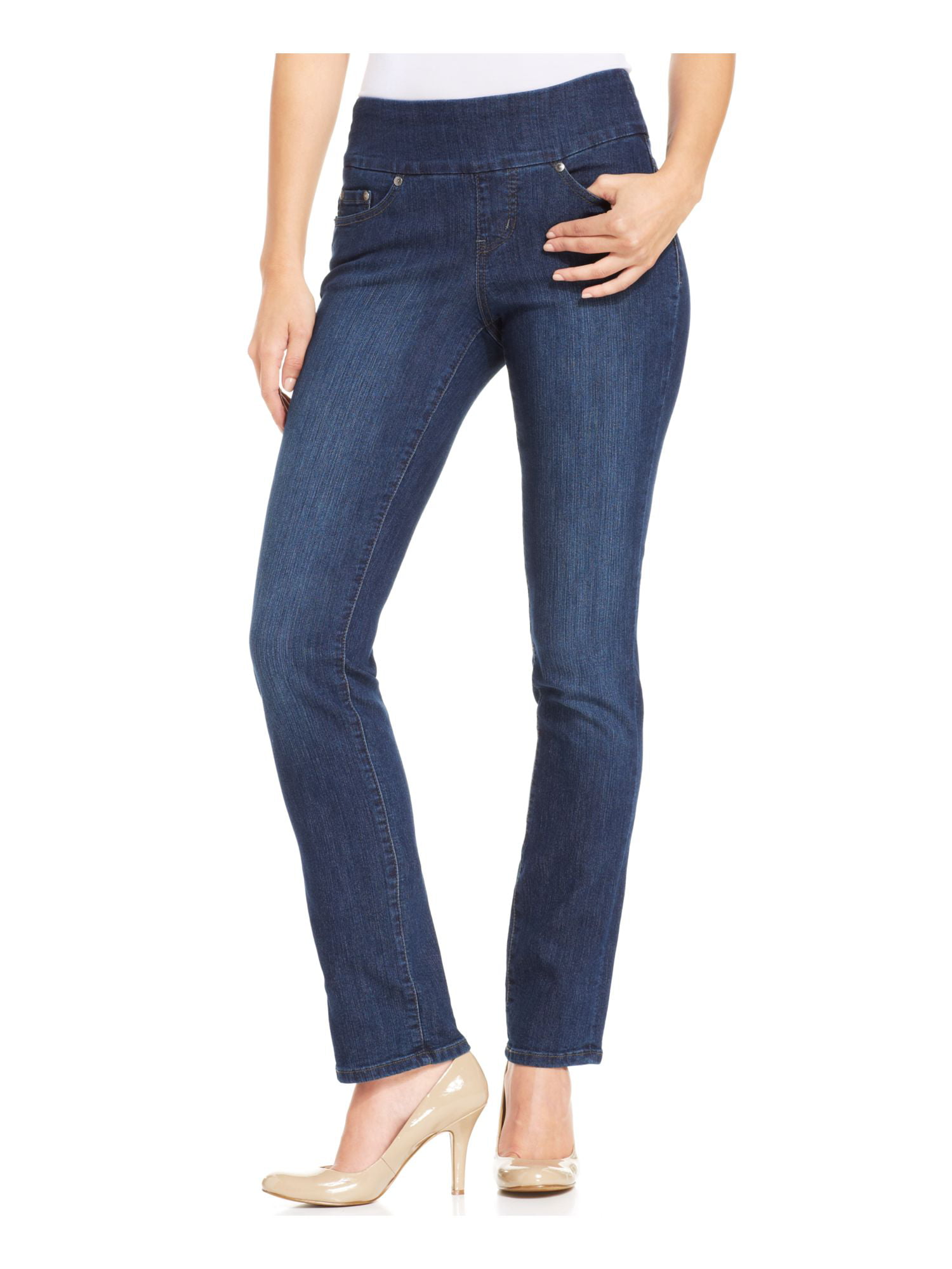 JAG Jeans - JAG Womens Blue Distressed Jeans Size: 6 - Walmart.com ...