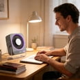 thumbnail image 6 of YiJuHui Rechargeable USB Desk Fan with Ice Cooling Function 5 Speeds Quiet Portable Fan Digital Display High Airflow 180° Tilt Small Fan for Bedroom Office Travel Camping RV, 6 of 6