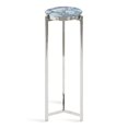 thumbnail image 2 of Aguilar Drink Table Blue Agate/Silver- 1, 2 of 15