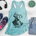 thumbnail image 2 of First! George Washington Tank Top, Ladies Racerback Tank Top, Funny Graphic Tee, Funny President Tank, Cancun, XX-Large, 2 of 3