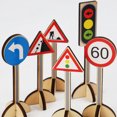 thumbnail image 4 of CIMAXIC Traffic Sign Play Mat for Education Assorted Color Synthetic Material Simulated Models Portable,33.46"X22.83"X0.04", 4 of 4