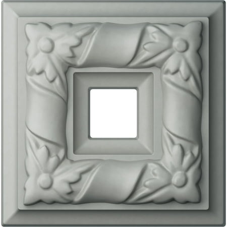 

Ekena Millwork PML03X04MI 3.87 In. W X 3.87 In. H X 1 In. P Architectural Milton Square Onlay