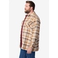 thumbnail image 3 of Boulder Creek by KingSize Men's Big & Tall Fleece-Lined Flannel Shirt Jacket, 3 of 5