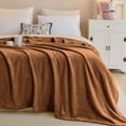 thumbnail image 4 of IR Imperial Rooms Fleece Bed Throw Blanket, Plush, Travel and Couch Fuzzy, Cozy Washable Ultrasoft Twin Size Coffee, 4 of 14