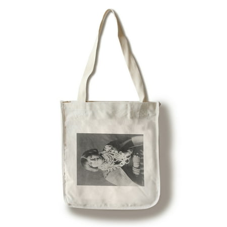 Zuni Multi Stone Zuni Native American Indian Girl with Necklaces Photograph (100% Cotton Tote Bag - Reusable) ()